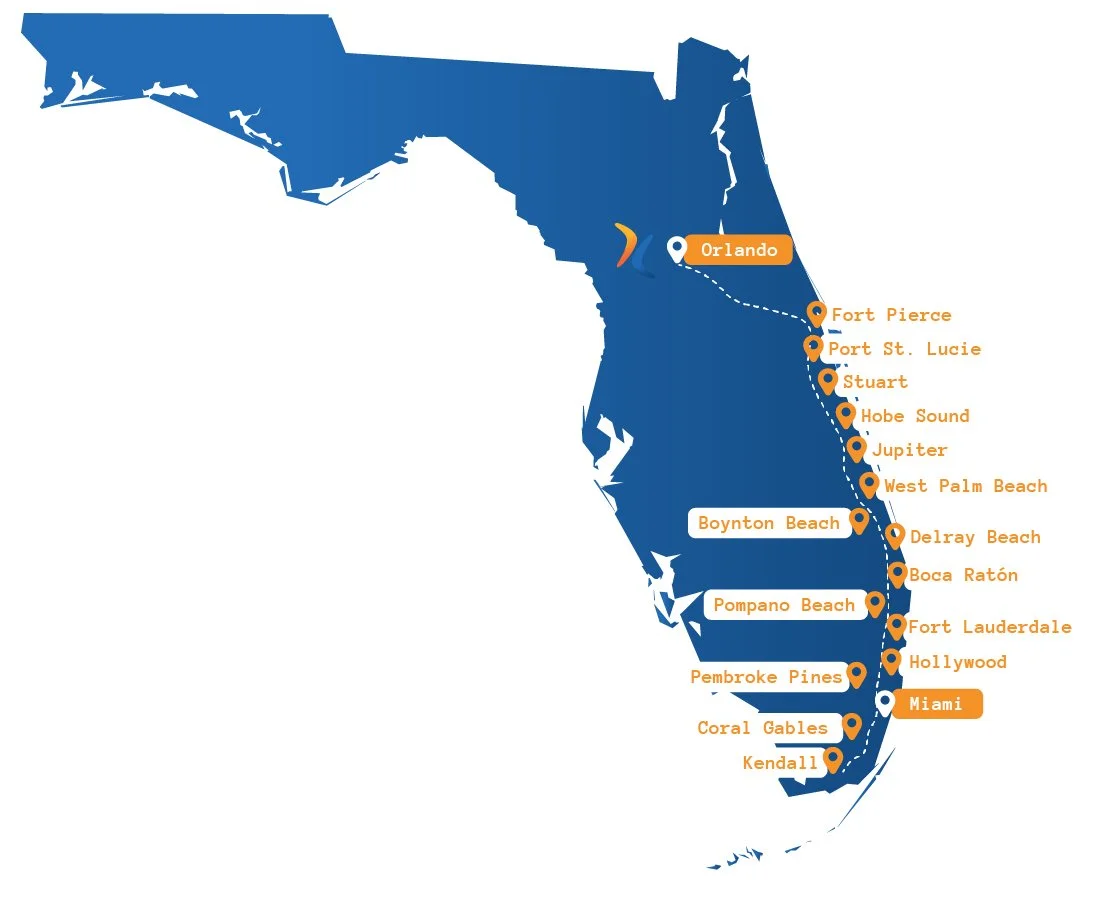De Miami a Orlando – Recogida y Entrega de Carga Confiable