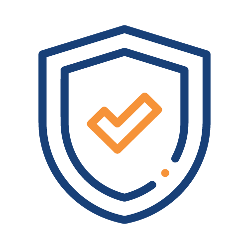 Icono de un escudo con una marca de verificación dentro