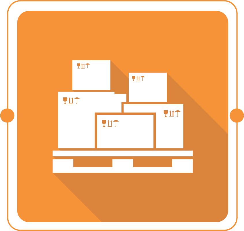Icono de asesoría para la preparación de envíos LTL y FTL, que te ayuda a preparar palets para un transporte de carga eficiente y seguro.