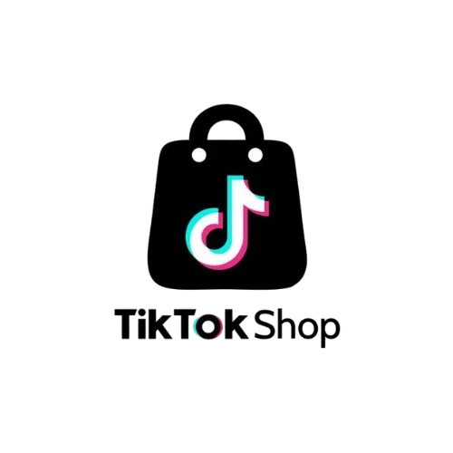 Logo de TikTok iluminado sobre un fondo negro