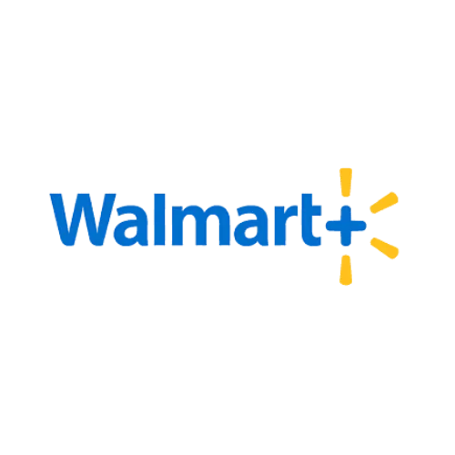 Logo de Walmart con texto azul y un símbolo de chispa amarilla al lado.